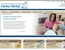Tablet Screenshot of harbordentalmn.com